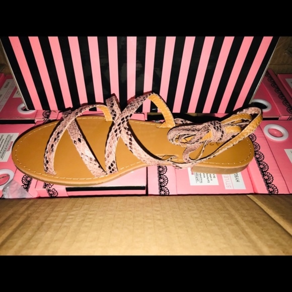 Pink lace strap sandal FINAL PRICE - Picture 1 of 3